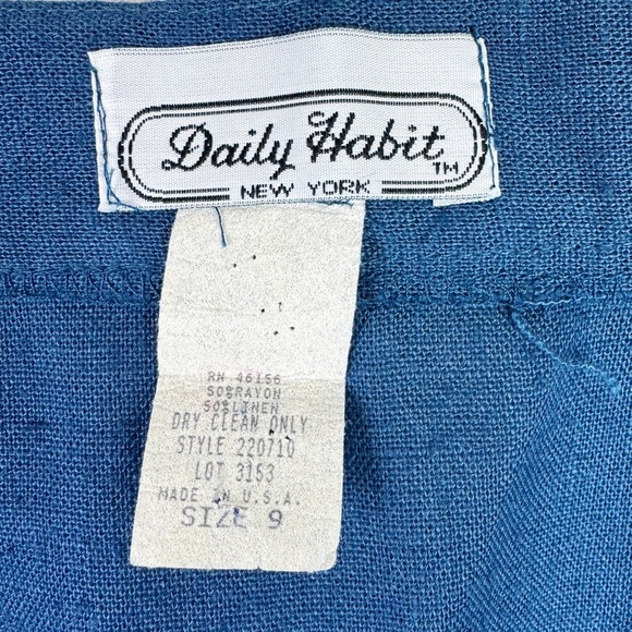 Daily Habit Vintage Linen Blend Wrap Skirt - Picture 7 of 7